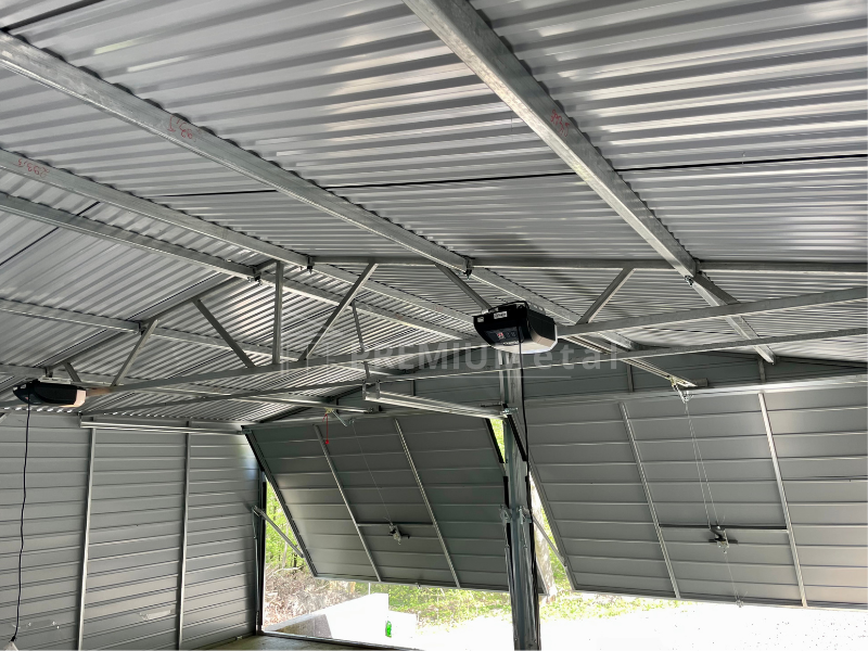 22 Plechová garáž PREMIUM 9m x 6m + 3m Boční přístřešek ID 6 - Obrázek 3