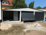 Plechová garáž PREMIUM 6m x 5m + 3m Boční přístřešek ID 20 - Obrázek 2