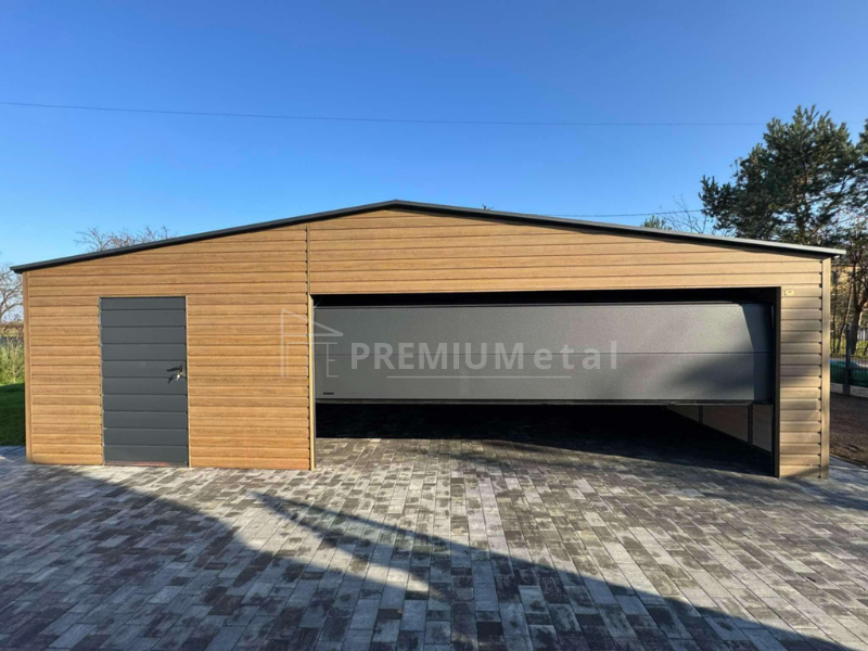 8 Plechová garáž 8m x 6m se sekční bránou ID 3 - Obrázek 2